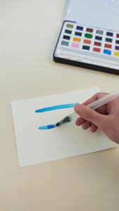 bside.ph 3pcs Tap Water Storage Calligraphy Brush Color Lead Solid Watercolor Calligraphy Painting Illustration Pen Office Stationery
