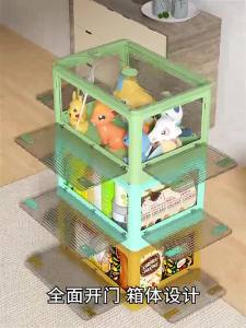 SG Stock Foldable Storage Box Stackable Storage Drawer Cabinet Wardrobe Home Organizer Storage Boxes