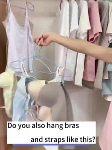 (8 Layer) Tank Top Bra hanger Multi-layer underwear hanger folding hanging Tank Top Bra hanger