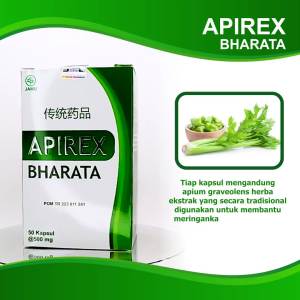 Obat Menurunkan Hipertensi Menurunkan Darah Tinggi Menjaga Kesehatan Jantung Apirex Bharata Kemasan 250g Isi 50 Kapsul Garansi Uang Kembali 100%