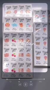 SmileSticker สติ๊กเกอร์ขอบคุณ กันน้ำ 100% งานแท้ สีไม่ซีด ขนาด 3x6 cm แพ็ก 48 ดวง