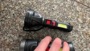 Senter LED Cas Super Terang Jarak Jauh + COB 4 Mode Emergency USB Recharge Anti Air