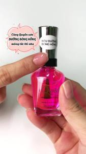 Sơn Móng Tay Siêu Dưỡng Móng Mỹ Phẩm Quyên Chính Hãng Màu Hồng Nhạt QDT201 16ml - TẶNG NƯỚC RỬA MÓNG TAY