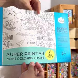 Jarmelo(Joan Miro)กระดาษโปสเตอร์ระบายสีขนาดยักษ์ Super Painter Giant Coloring Poster Pads Art Activity Poster Big Size Educational Art Toy for Kids