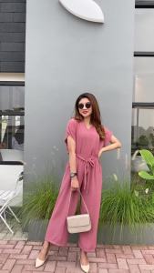 ONE SET DEWASA CRINKLE AIRFLOW TAILORED COLLAR BUSUI FRIENDLY ONE SET QAMELIA