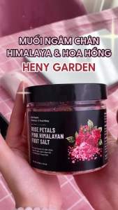 [MUA 1 TẶNG 1] Muối Ngâm Chân Thảo Dược HIMALAYA & HOA HỒNG Bổ Sung Dầu Oliu & Vitamin E Giúp Dưỡng Ẩm Da HENY GARDEN