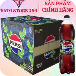 Nước ngọt có ga PEPSI không calo vị chanh chai 1.5 lít