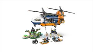 LEGO City 60437 Jungle Explorer Helicopter at Base Camp (881 Pieces) Mainan Building Block Toys