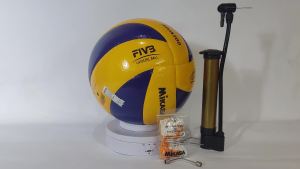 Bola Voli Mikasa MVA300 Proliga Water Resistant & Pompa Pluit Tournament