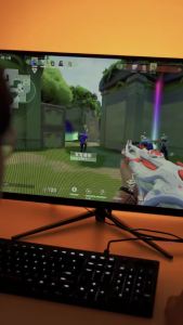 Expose Monitor 27 Inch Curved PC Gaming Monitor 1080P Desktop Computer 24 Inch 75/144Hz/165Hz IPS White Monitor