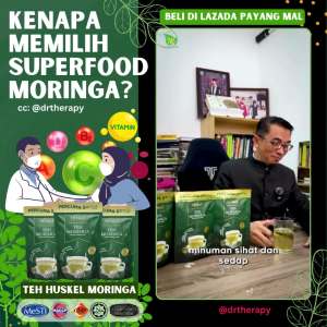 Teh Moringa Oleifera Tea Untuk Stabilkan Gula Diabetes Detox Toksin & Ibu Berpantang HUSKEL 20 Uncang | PAYANG MALL