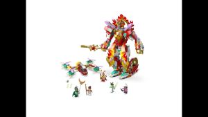LEGO Monkie Kid 80057 Nezhas Ring of Fire Mech (1163 Pieces) Mainan Susun (9 Tahun+)