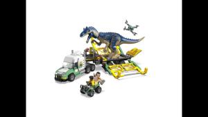 LEGO Jurassic World 76966 Dinosaur Missions: Allosaurus Transport Truck (588 Pieces) Mainan Balok (8 Tahun+)