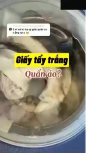 Giấy giặt tẩy trắng quần áo Denkmit hộp 20 tờ hàng Đức