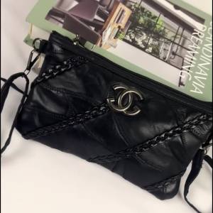 Azgalery T141 / Tas Selempang Wanita Import Kulit Pu Halus Terbaru Clutch Trend Fashion Bag Terlaris Grosir Motif Kepang / COD