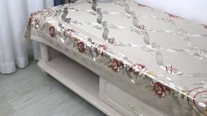 Taplak Meja Makan Motif 90x150cm Taplak Meja Makan Persegi Anti Air/Taplak Meja Makan -D201-2C PVC Premium Tahan air Taplak meja