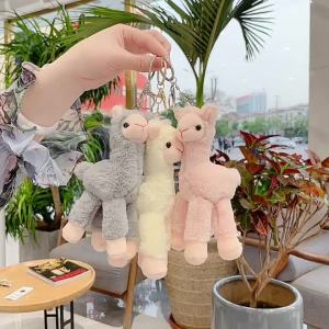 Cute Alpaca Keychain Pendant Plush Toy Birthday Gift Christmas Gift - Mainan Kanak Budak Perempuan Lelaki - 可爱羊驼挂件 呆萌小公仔毛绒玩具迷你玩偶包包挂饰钥匙扣女