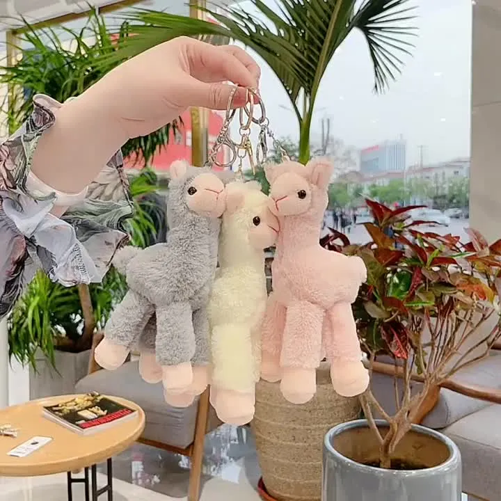 Cute Alpaca Keychain Pendant Plush Toy Birthday Gift Christmas Gift ...