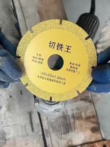 1pc Diamond Saw Blade Metal Cutting Disc For Brazing Iron Rebar Stainless Steel 100mm Angle Grinder Disk Cut Off Wheel Tool