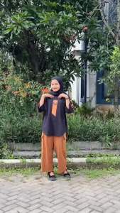 Setelan Wanita Jumbo Your Set Bahan Kaos Katun Combed Apk Sablon One Set Baju Atasan Dan Celana Kekinian