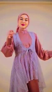 BAJU GAMIS PESTA KODANGAN NIBRAS LARAS DUSTY ROSE