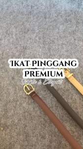 Ikat Pinggang Wanita Bahan Polyurethane Premium Polos Belt Fashion Style PU01
