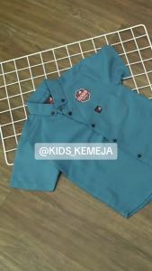 Kemeja anak laki laki usia 1 tahun sampai 13 tahun Baju anak kemeja polos lengan pendek premium