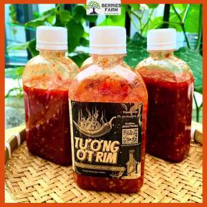 Tương ớt rim sốt cay trộn món Phở khô Gia Lai Hũ 250Gr cay ngọt thơm nồng loại I nhà Berries Farm