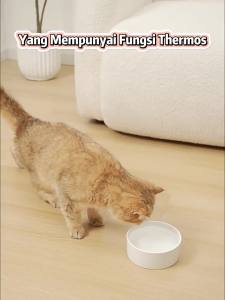 POODEE Heated Pet Bowl 350ml 5.3inch USB Heated Water Bowl for Dogs Winter Thermal Cat Water Bowl for Dog Cat