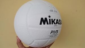 Bola Voli Original 100% Asli Mikasa VWL210S Putih Empuk Voley Ball Tournament Bonus FInger Support