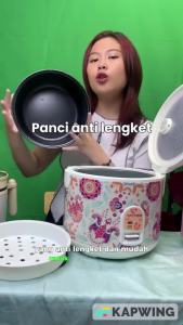 PROMO Mejikom ADVANCE G-22 18 Liter Rice Cooker 100% ANTI LENGKET 380 Watt - 3 in 1 Menanak Menghangatkan dan Mengukus - FAMOUS STAR SHOP