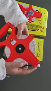 50M / 100M Fiberglass Measuring Tape A-Type Retractable Portable Metric Measuring Tool Open Reel Dual Sided Measure