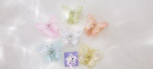 Kẹp tóc nữ hàn quốc cute phụ kiện bé gái gắp tóc kẹp càng cua cào bướm tráng gương 2 lớp rực rỡ - thương hiệu Vợ Chồng Tôi