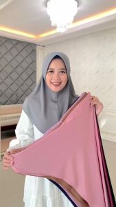 EmmaQueen - Jilbab Sheila Plain Daily Hijab Kerudung Sport Pet Jersey Premium Size Standar