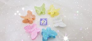 Kẹp tóc nữ hàn quốc cute phụ kiện bé gái gắp tóc kẹp càng cua cào bướm tráng gương lộng lẫy - thương hiệu Vợ Chồng Tôi