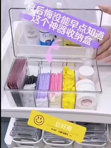 1PC Acrylic Transparent Box Storage Box with Cover Eyelash Extension Tool Lash Accessories Lashes Glue Tweezer Holder Organizer