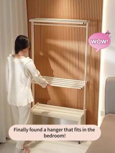 GSlife 55-100cm Móc Treo Quần Áo Đa Năng Có Tủ Điều Chỉnh Được Độ Cao Có Bánh Xe Cửa Acrylic Chống Bụi Với Chốt Từ