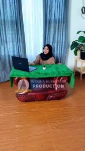 Taplak Meja Bulu Rasfur 150 x 60 cm & Taplak Meja Tamu Bisa COD