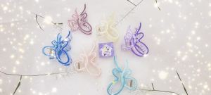 Kẹp tóc nữ hàn quốc cute phụ kiện bé gái gắp tóc kẹp càng cua cào bướm trong 2 lớp màu thanh lịch - thương hiệu Vợ Chồng Tôi