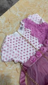 3-9Thn Dress Pesta Anak Perempuan / Party Dress Anak Perempuan Lengan Pendek / Free Gift Mewah Tas