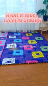 Kasur Busa Lantai Jumbo 180 x 180 x 3 cm Plus Sarung Bantal Kasur Busa Lipat Bisa COD