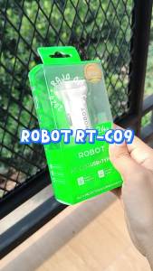 Car Charger Mobil Motor USB Power Delivery Type C Fast Charging PD 2.4A 2 Output Port Robot C09