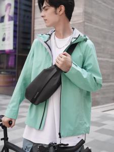 MARK RYDEN Crossbody Bag Men Sling Pounch Bag YKK Zipper Water Repellent Chest Bag Waist Packs MR8331