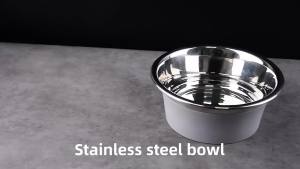 Silicone Stainless-Steel Pet Bowl – Anti-Skid Durable Thickened & Premium Quality Feeding Bowl