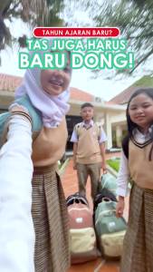 Tas Sekolah Anak SD Laki laki dan Perempuan Tebal Kuat Terbaru PIMPOM BACKPACK HOOFLA