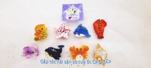 Kẹp tóc nữ hàn quốc cute phụ kiện bé gái gắp tóc kẹp càng cua cào hải sản sò cua ốc cao cấp - thương hiệu Vợ Chồng Tôi