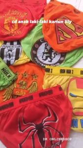 Celana Dalam Anak Laki Laki Motif CD Anak Kartun Lily Kids Set Isi 6 Pcs