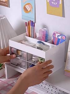 Desk Organizer Rak Laci Penyimpanan Multifungsi / Tempat Make Up Storage Box Rak Meja Susun PH C1108