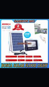 BOSCA 5 Year Warranty 25W Heavy Duty Solar Led Outdoor Flood Light Street Lamp IP65 Waterproof With Remote BOSCA-S01-25W