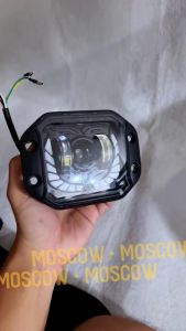 REFLEKTOR CARBON DAYMAKER LAMPU DEPAN SUPERMOTO CRF KLX WR WR155 KARBON DEMEKER MOTOR TRAIL CROSS